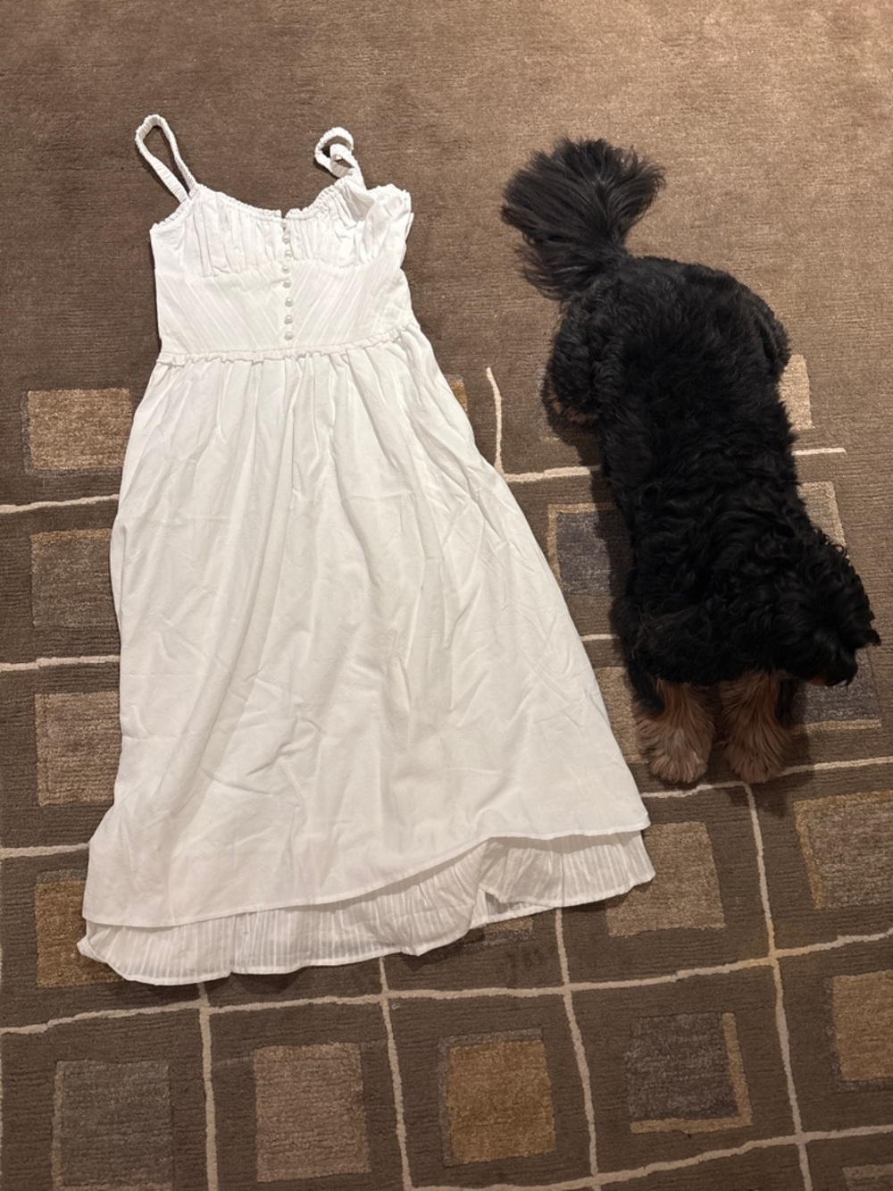 Commense White Midi Sundress